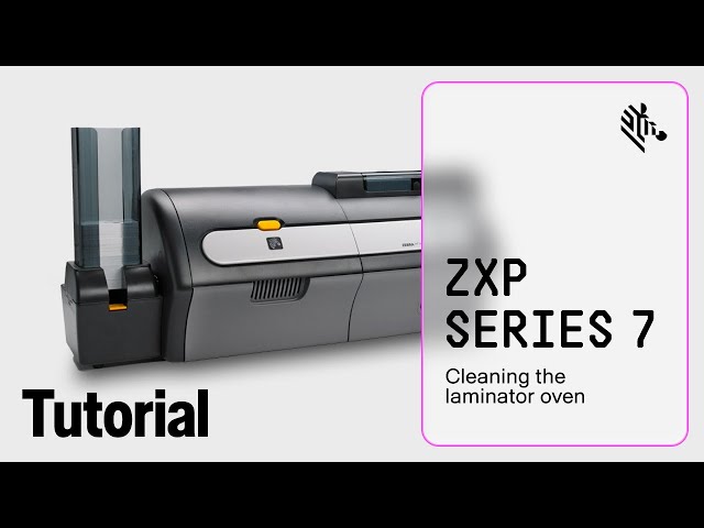 Zebra ZXP Series 7 How-To: Clean the Laminator Oven - YouTube