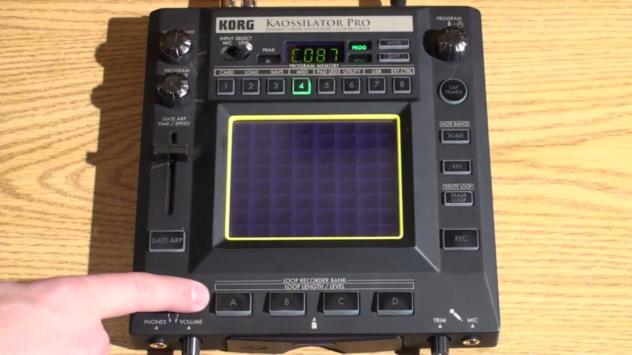 KAOSSILATOR PRO- Guided Tour, Recording Loops- In The Studio with