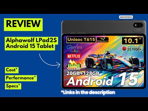 Alphawolf LPad2S Android 15 Tablet Review – 20GB RAM, 128GB