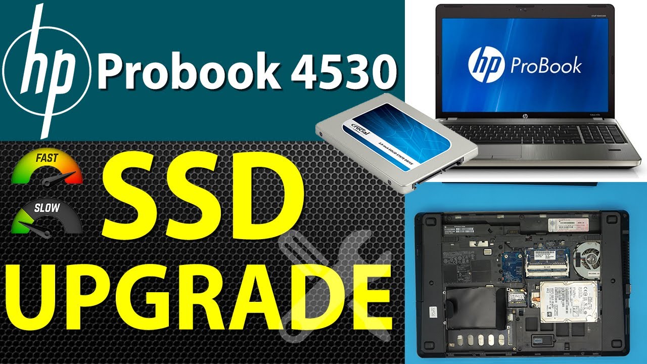 Hp Probook 4530 💻 HDD SSD Upgrade - YouTube