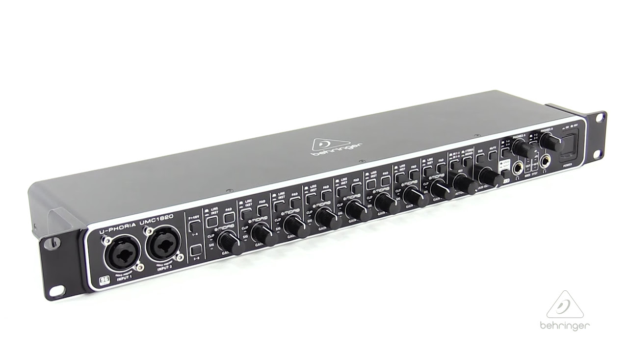 U-PHORIA UMC1820 Audiophile 18x20, 24-Bit/96 kHz USB Audio/MIDI