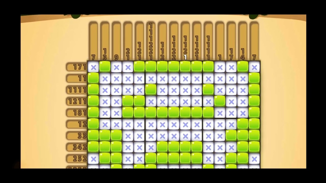 Nono Crossing Level 898 Picture Nonogram - YouTube
