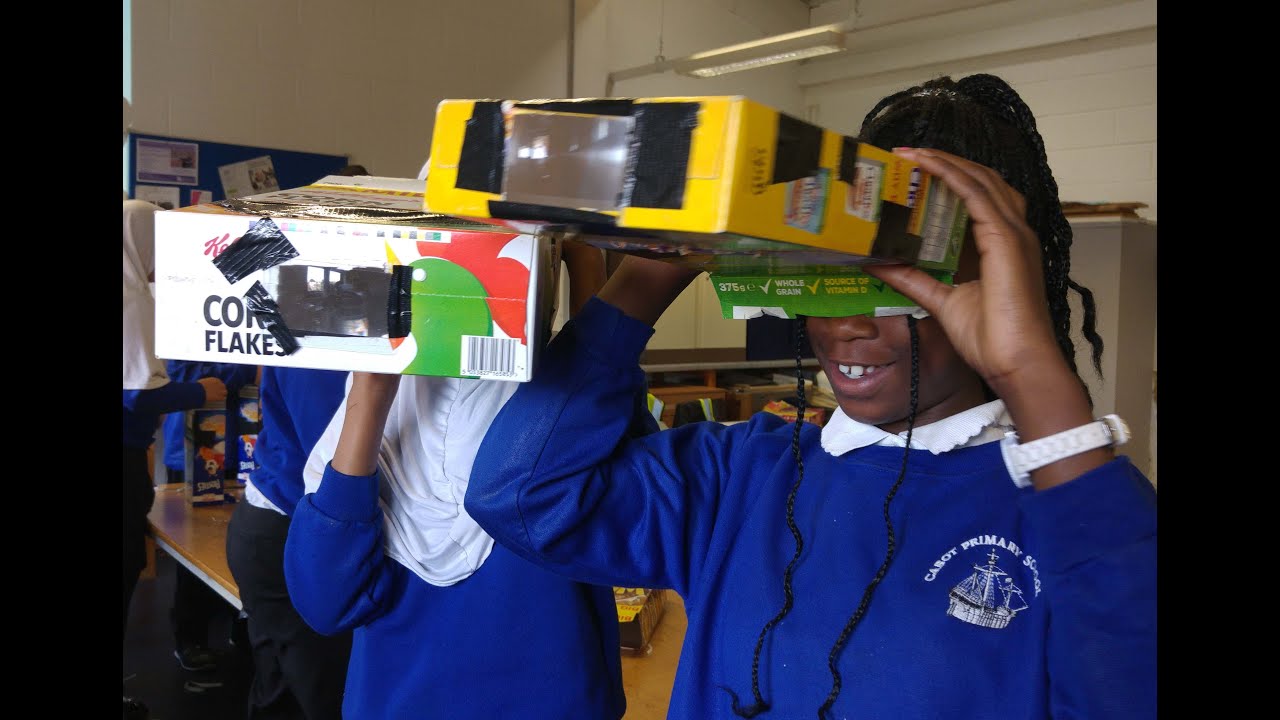 Cereal box camera obscura - YouTube