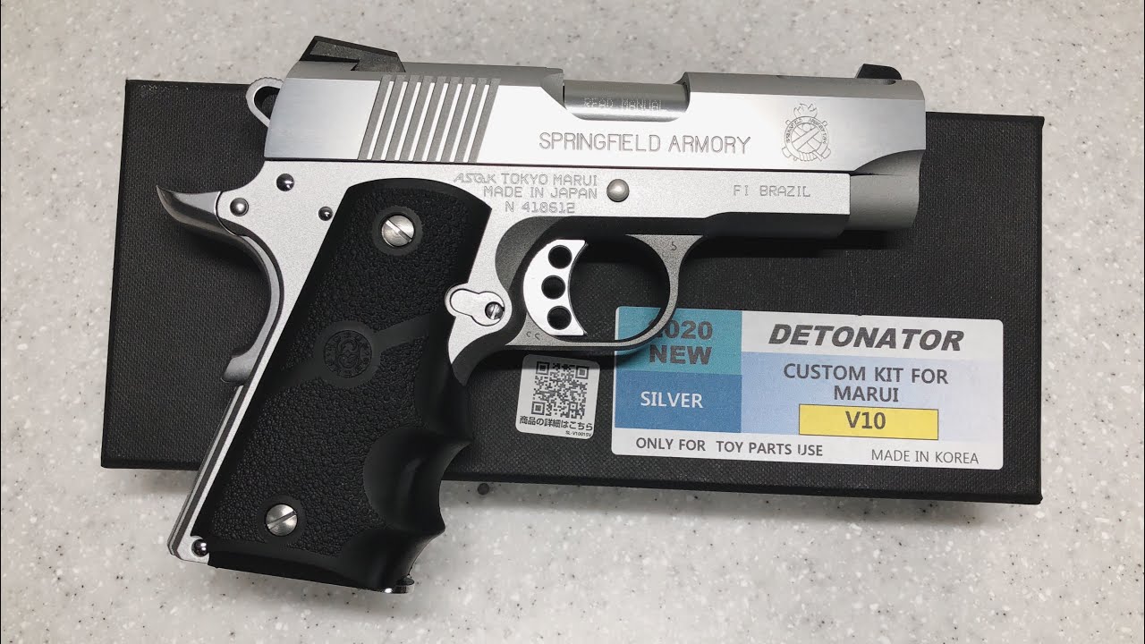 東京マルイV10にDETONATOR製スライドを組み込みディテールUPしてみた