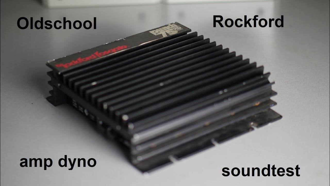 Rockford Fosgate Punch 75 HD oldschool car audio amp dyno