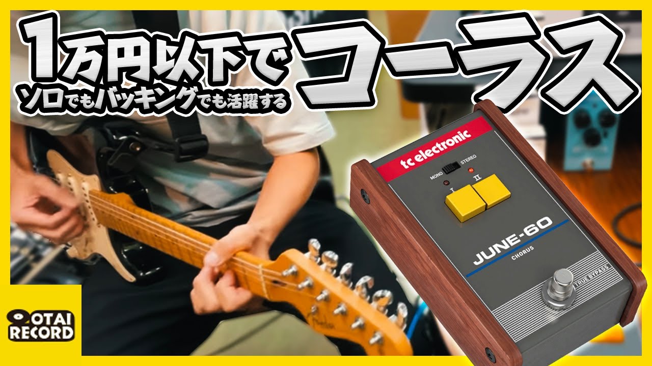 極上の聴き心地なギターコーラスが味わえる。ワンプッシュでコーラス