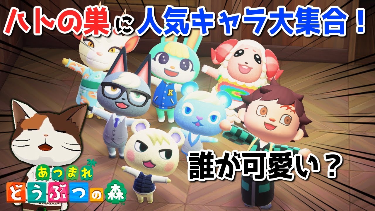 あつ森】amiiboカードで喫茶ハトの巣に、ちゃちゃまる・ミッチェル