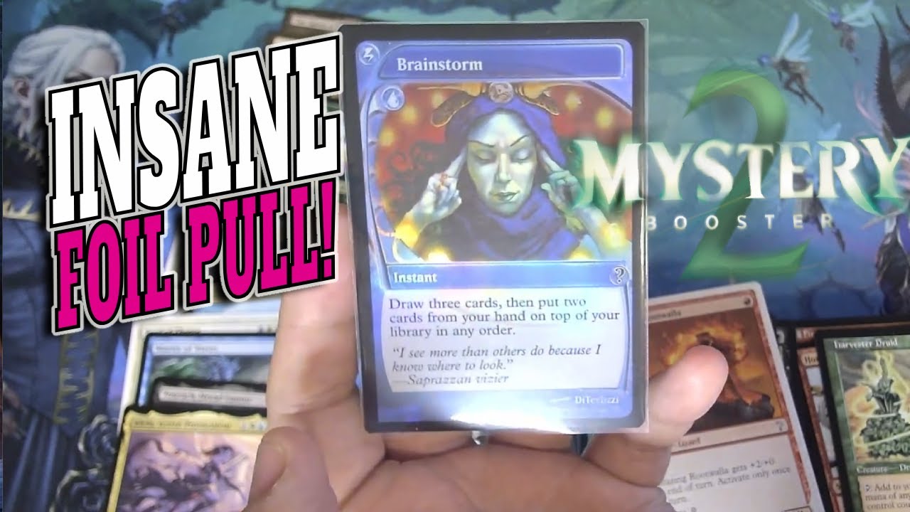 渦まく知識 未来予知枠 foil Brainstorm ミステリーブースター2