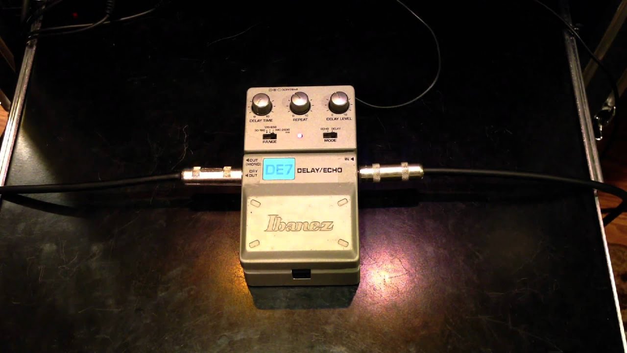 Ibanez DE7 Delay Echo - YouTube