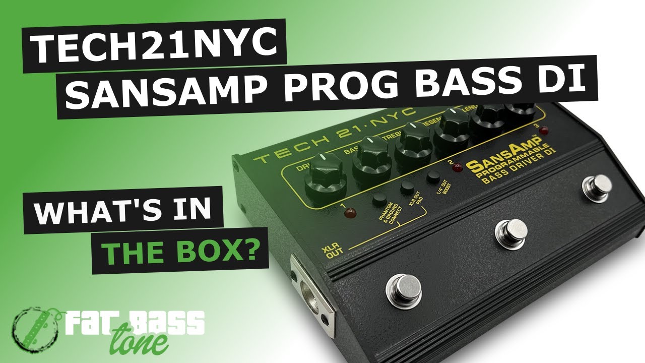 Tech 21 SansAmp Programmable Bass Driver DI Pedal: What's In The