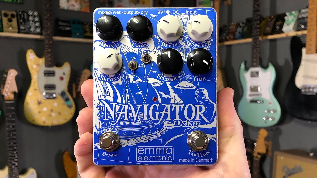 ギター emma electronic NAVIGATOR Delay ディレイ・ペダル Navigator
