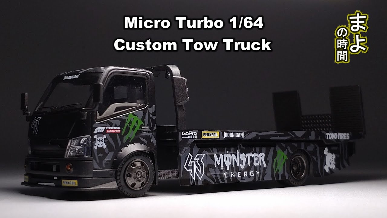 レビュー】PEAKO MicroTurbo 1/64 Custom Tow Truck 積載車 モンスター