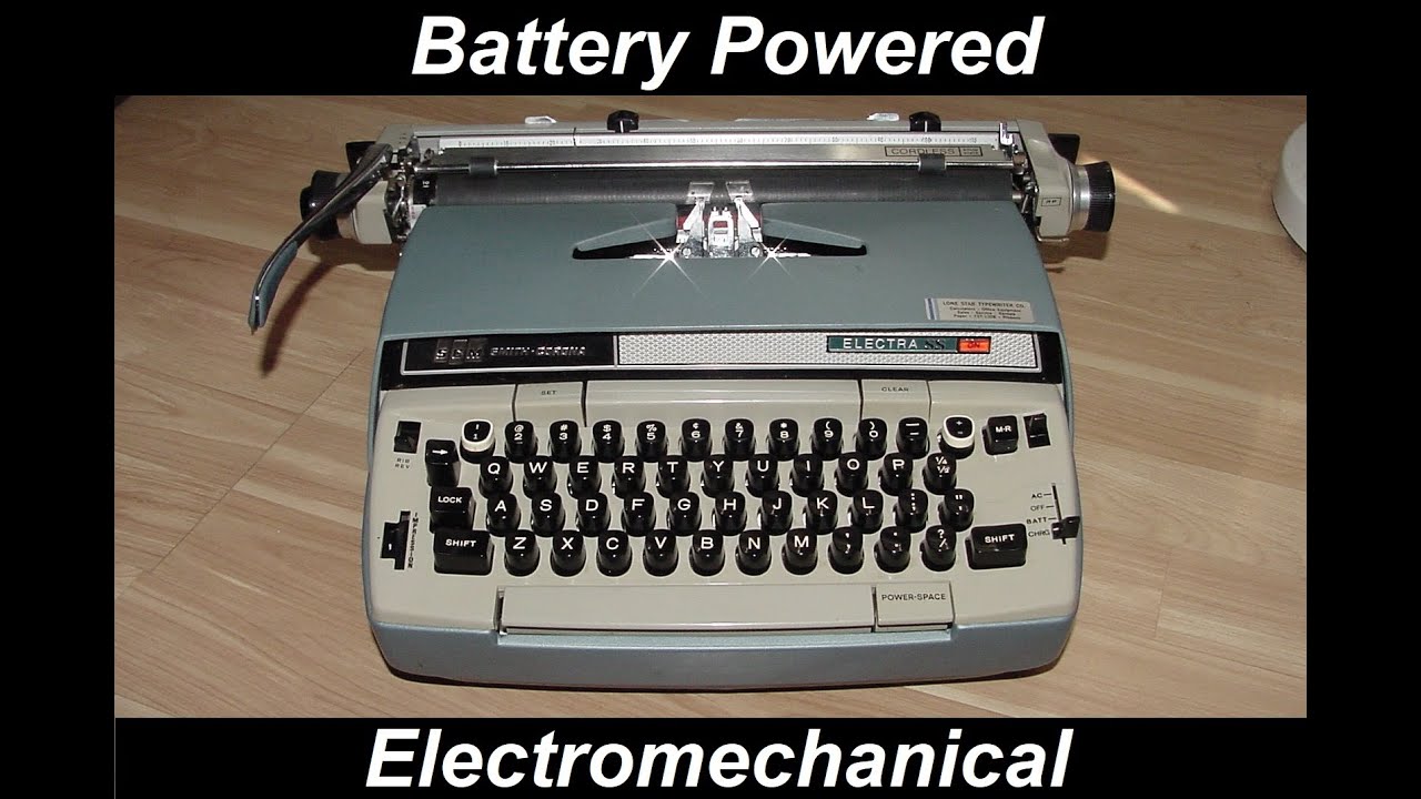 Smith-Corona Electra 210 electric typewriter (1960s) - YouTube