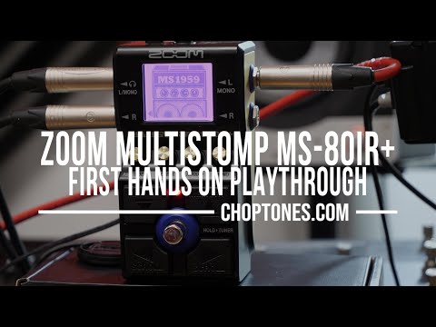 Zoom Multistomp MS-80IR+ | First Hands On Playthrough Demo - YouTube