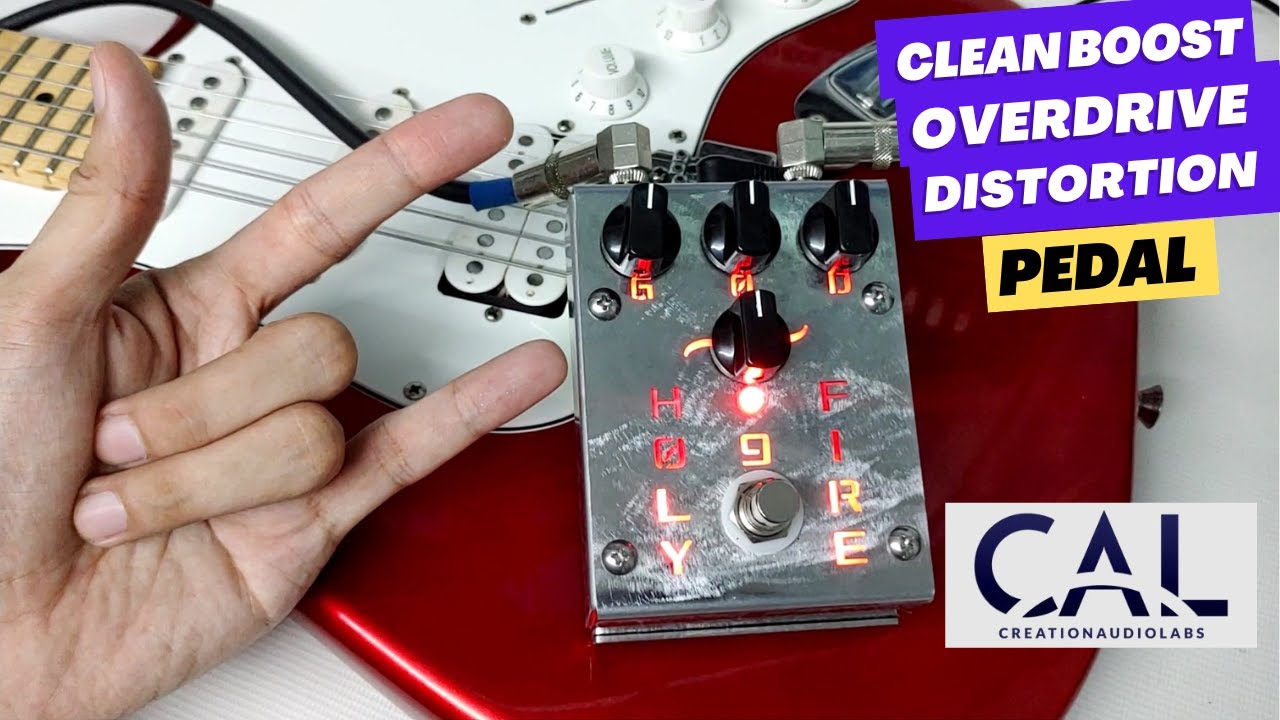 OVERDRIVE DISTORTION w/ CLEAN BOOST HOLY FIRE 9 | Pedal Review