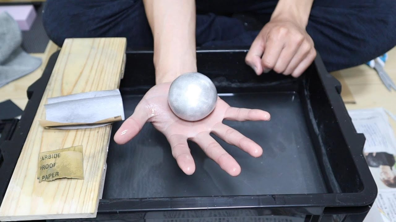 久しぶりにアルミ玉を耐水ペーパー400番まで磨きました！！ - YouTube