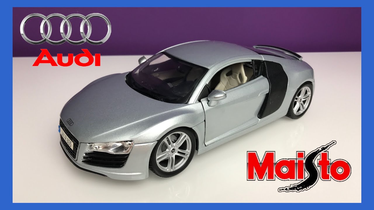 1:18 Audi R8 4.2 V8 - Maisto - YouTube
