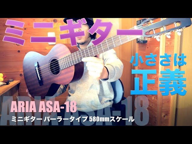 アリアARIA ASA-18N miniギター ニューヨーカースリムボディタイプ