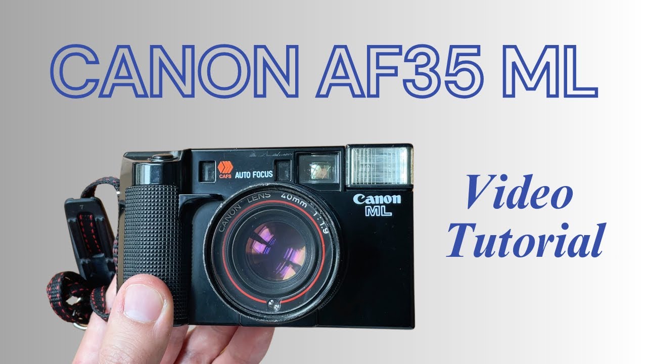 Canon AF35ML Video Tutorial, Loading & Unloading Film + All