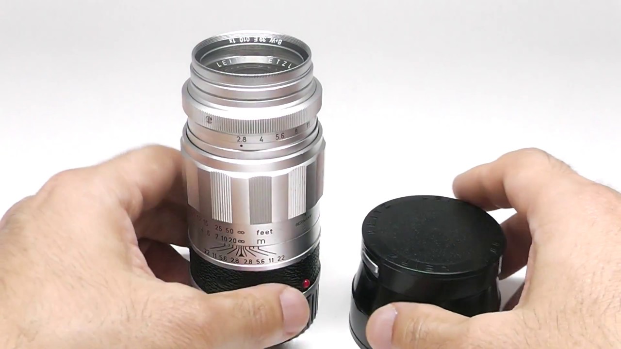 LEICA ライカ Elmarit-M エルマリート 90mm F2.8 + 純正フード + UVa