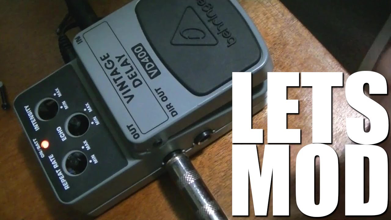 LET'S MOD: Behringer VD400 Vintage Delay - longer delay mod - YouTube