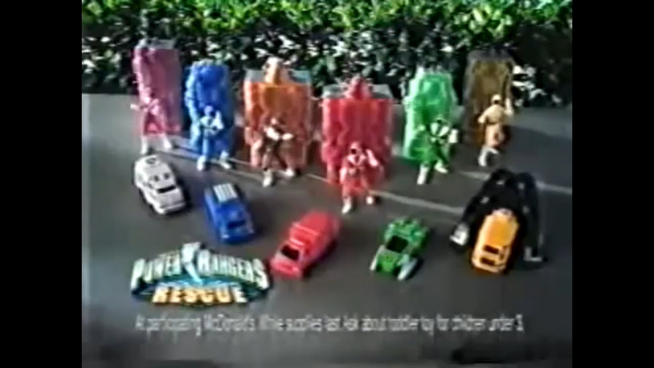 Power Rangers Lightspeed Rescue Mcdonalds Toy Commercial - YouTube