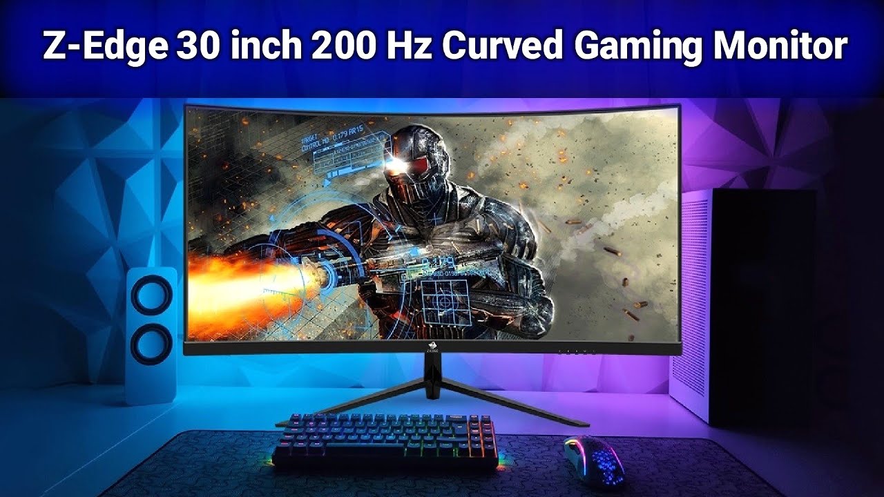 Z-Edge 30 inch 144Hz/200Hz Curved Gaming Monitor, 1080P Computer