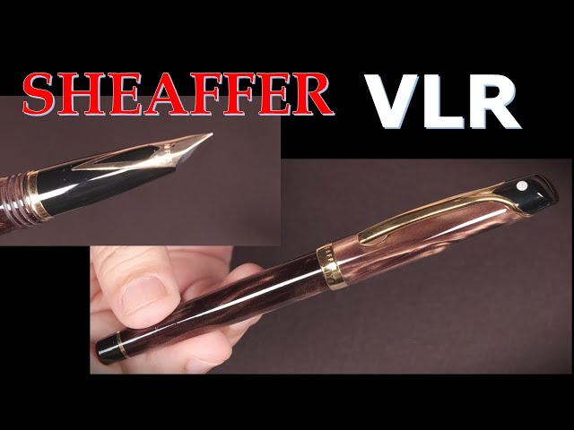 シェーファー万年筆 VLR グロッシーブラウン Fニブ：インレイニブの