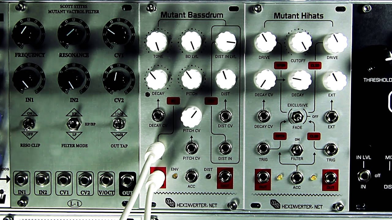 Hexinverter Électronique - Mutant Bassdrum - Demo - YouTube