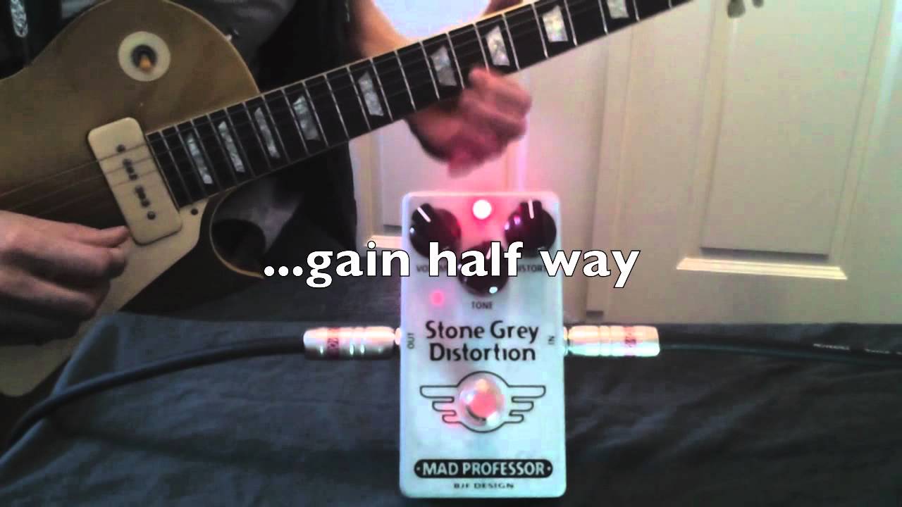 Mad Professor Stone Grey Distortion demo: Part 1 - YouTube