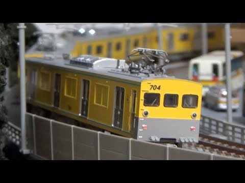 Nゲージ マイクロエース 相鉄 モヤ700形 走行動画 - YouTube