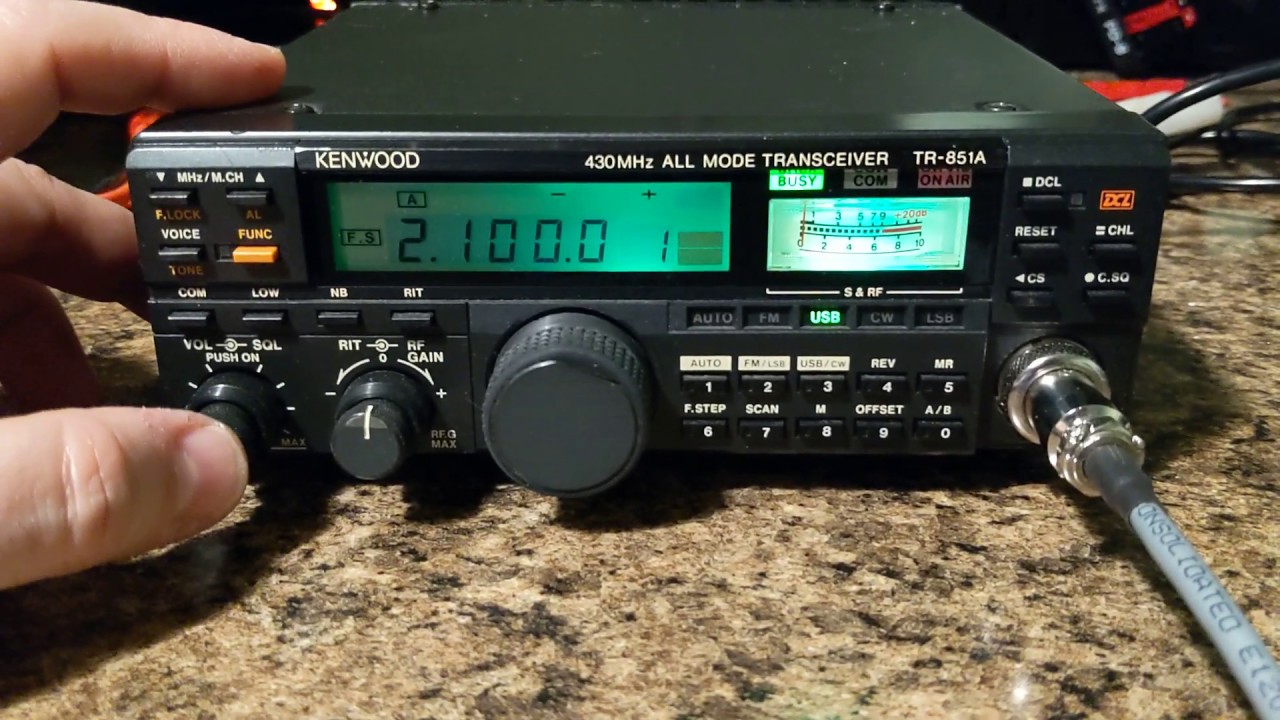 Kenwood TR-851 430Mhz Amaterur Ham Radio - YouTube
