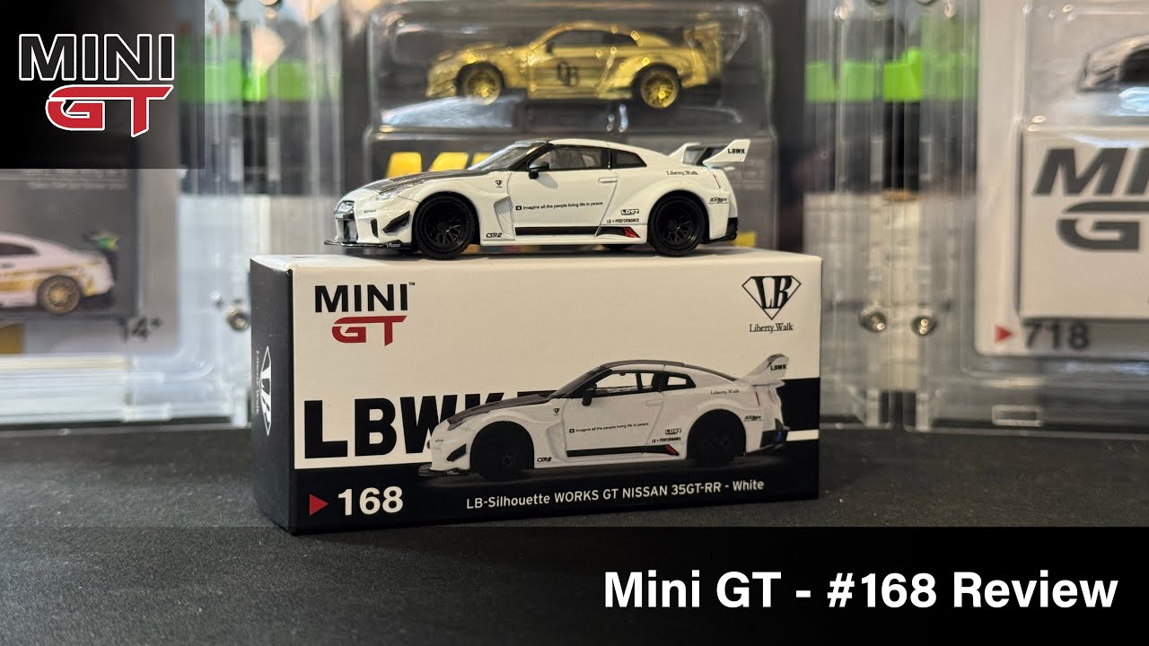 6台セット LBWK MINIGT × XLARGE NISSAN 35GT 白 MINI GT 64 LB WORKS