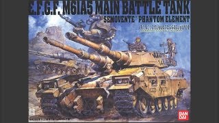 Bandai 1/35 E.F.G.F M61A5 MBT Scale Model Review - YouTube