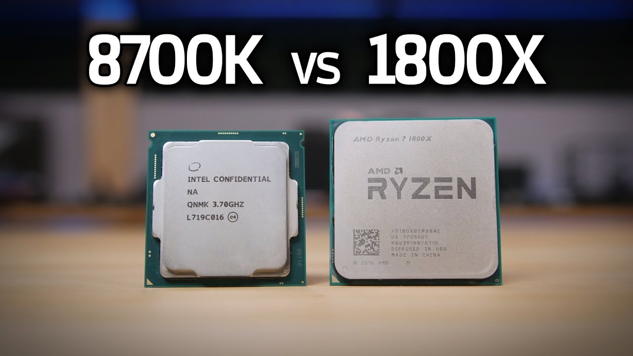 8700K vs 1800X, i5 8400, 1600X & 7700K - COFFEE LAKE GAMING