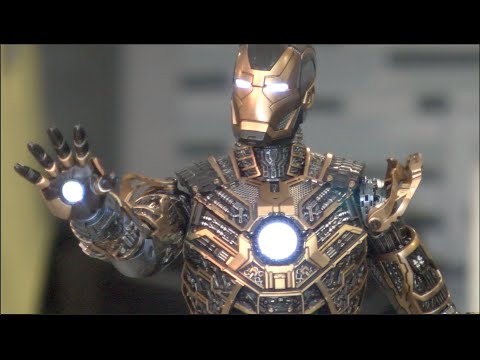 Iron Man 3 unboxing review BONES Mark XLI SUIT 41 HOT TOYS - YouTube