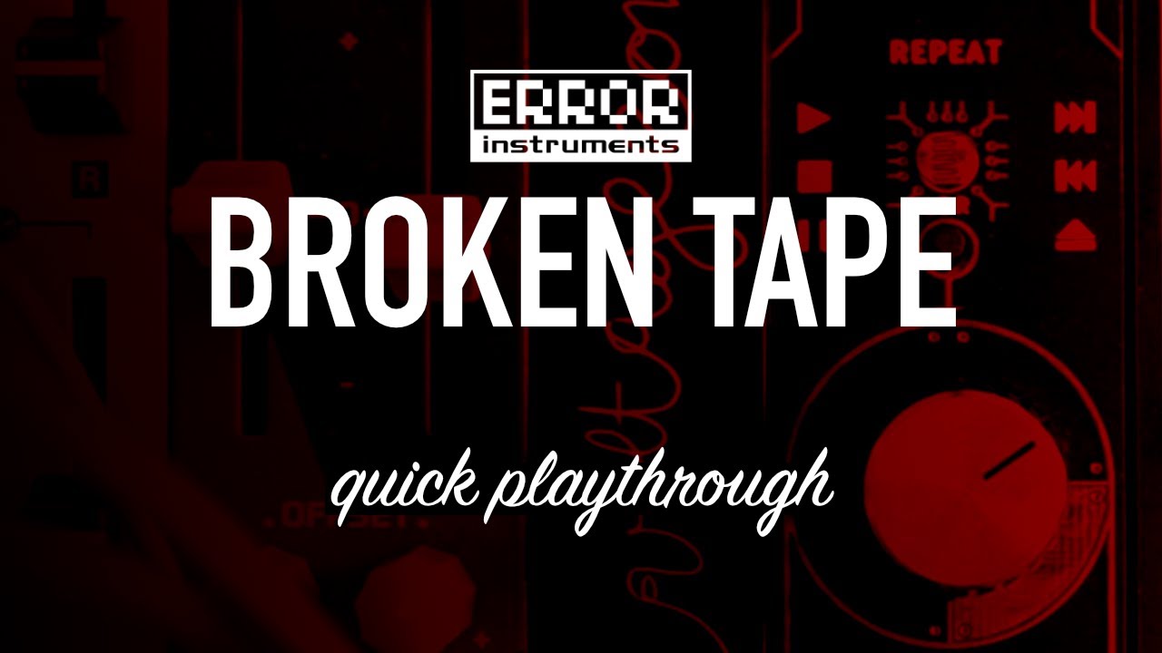 Broken TAPE simulator V 3 | ERROR-MODULAR | www.errorinstruments.com