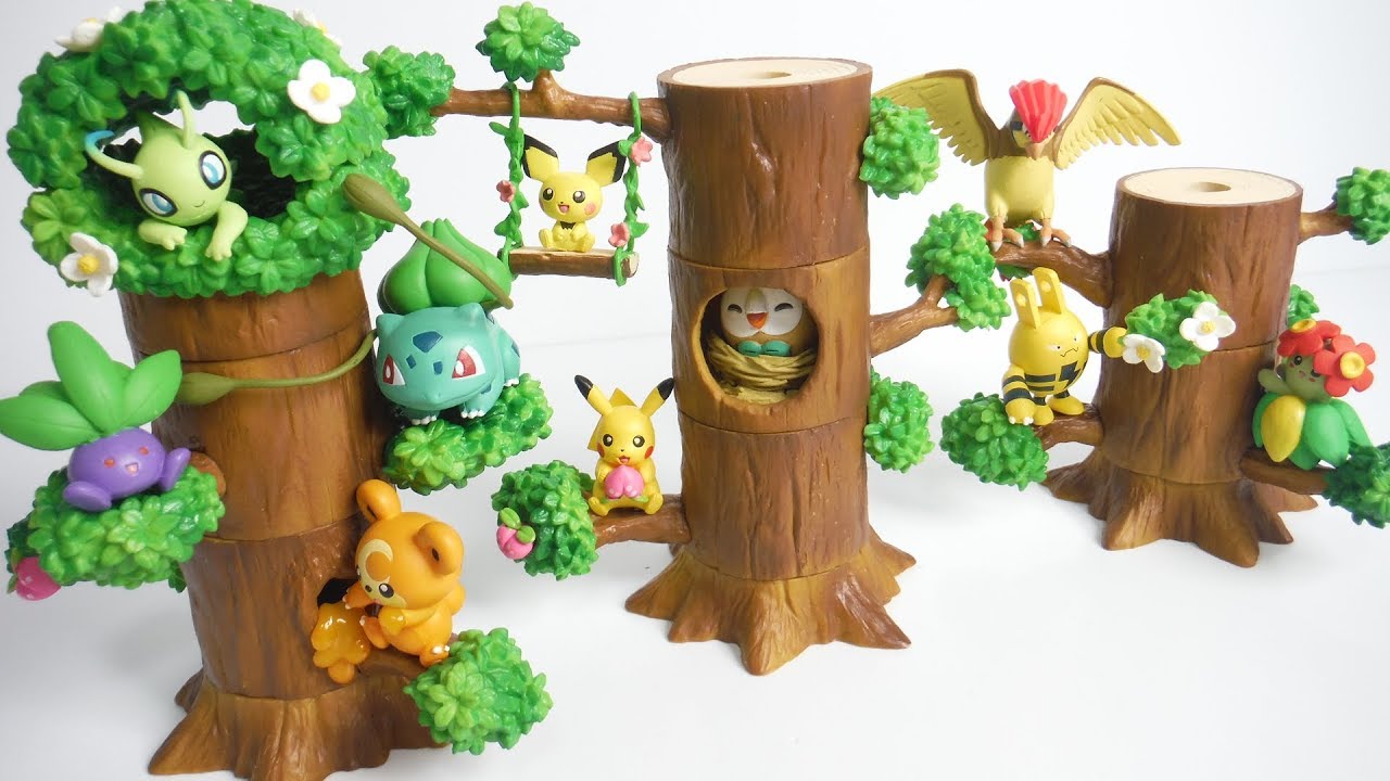 Pokemon forest あつめて!かさねて!ポケモンの森 全8種 開封