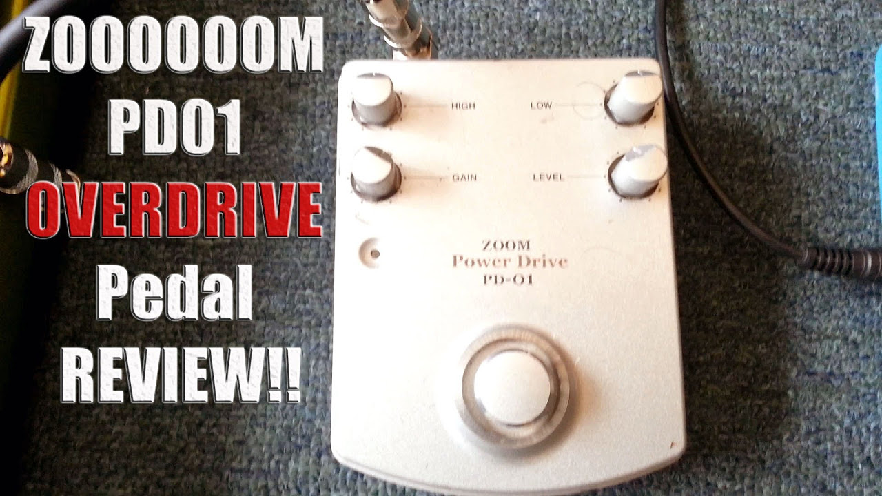 ZOOM Guitar OVERDRIVE Pedal: Power Drive PD01 Review! - YouTube