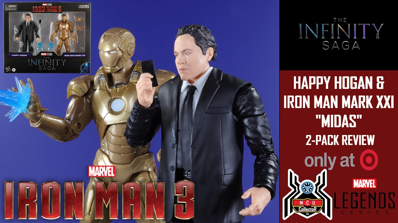 Marvel Legends HAPPY HOGAN & IRON MAN MIDAS MARK 21 Infinity Saga