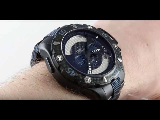 Zenith Defy Xtreme 'Sea' 1000m Chronograph 96.0529.4000 Luxury