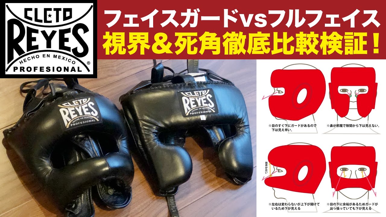 Reyes Head gear Facegurd vs Facesaver - YouTube