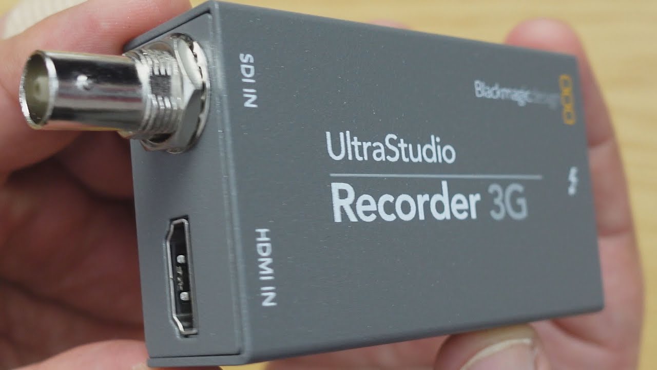 Blackmagic UltraStudio Recorder 3G - YouTube