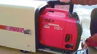 新発売！ホンダ発電機 防音ボックス EU16i用 - YouTube