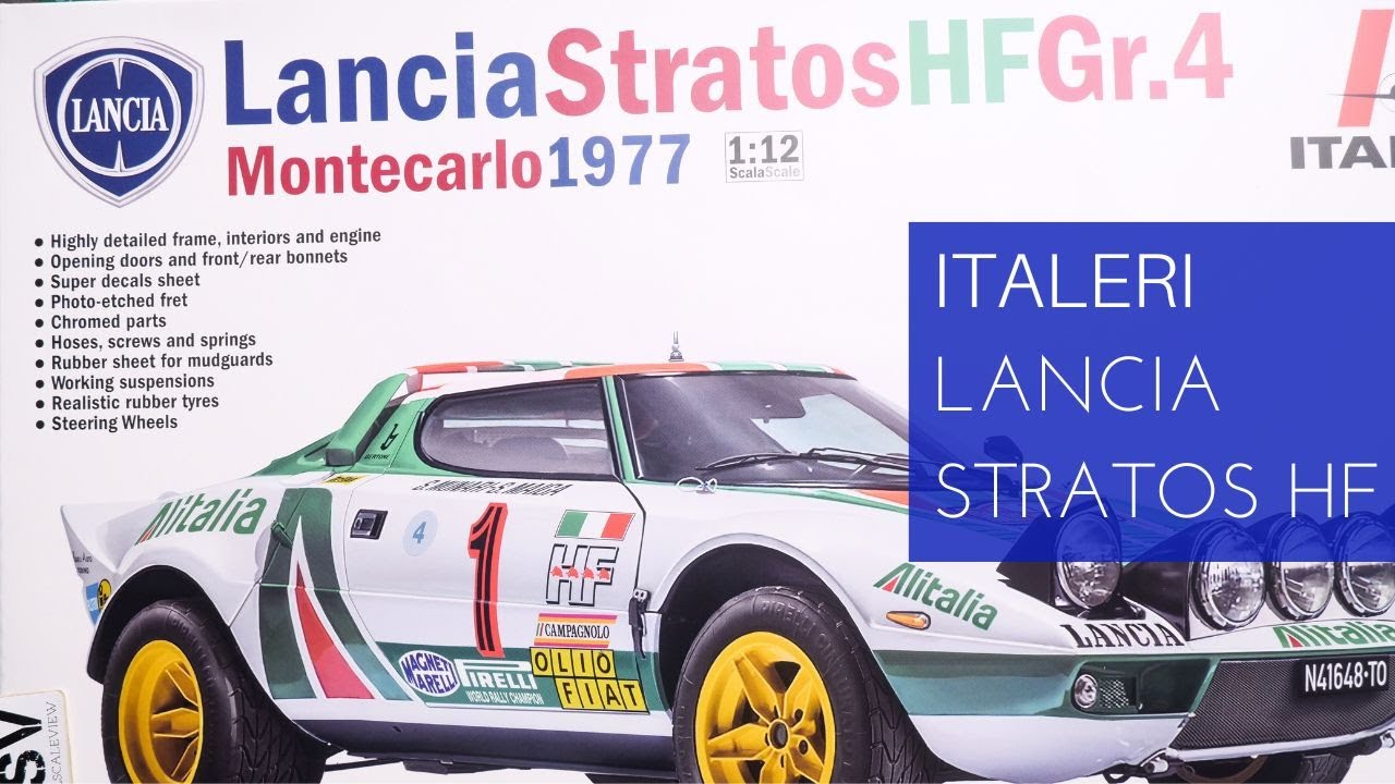 Italeri 1/12 Lancia Stratos HF Gr.4 (4714) Review - YouTube