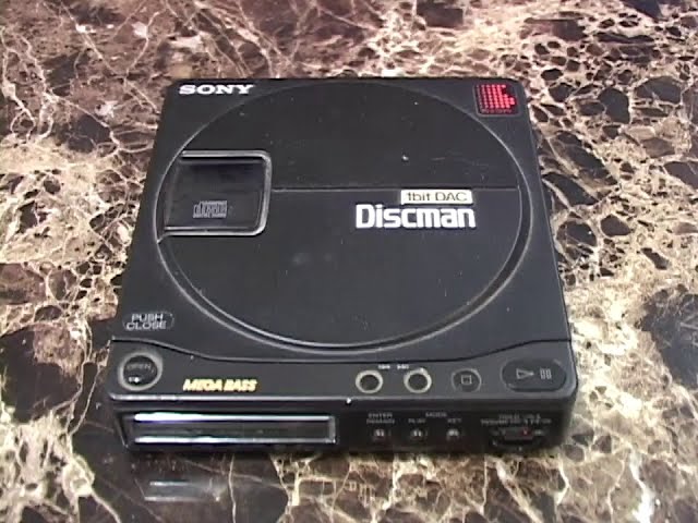 Sony Discman D-99 portable CD player (1990) - YouTube