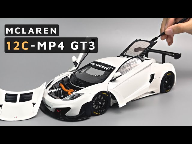 Unboxing McLaren MP4-12C GT3 - Model Cars AUTOart 1:18 Scale - YouTube