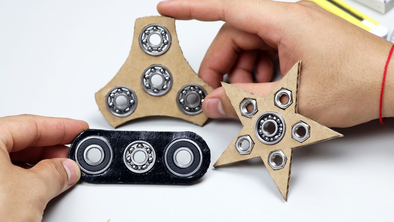 光るLEDハンドスピナーほか、自作ハンドスピナーの作り方動画集