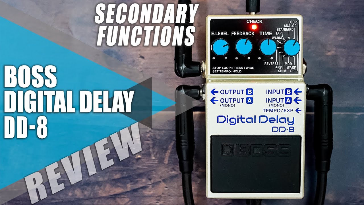 Boss DD-8 Digital Delay || Secondary HIDDEN Functions | VIDEO