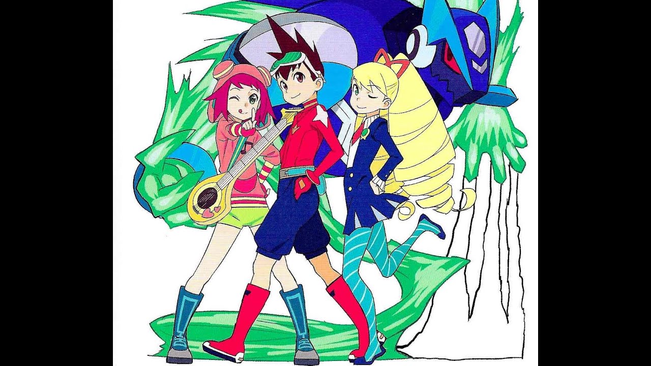 流星のロックマン クリアポスター 響ミソラ&白金ルナ カプコン｜流星の